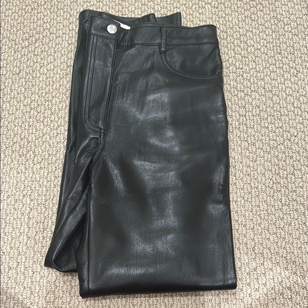 Aritzia Leather Pants